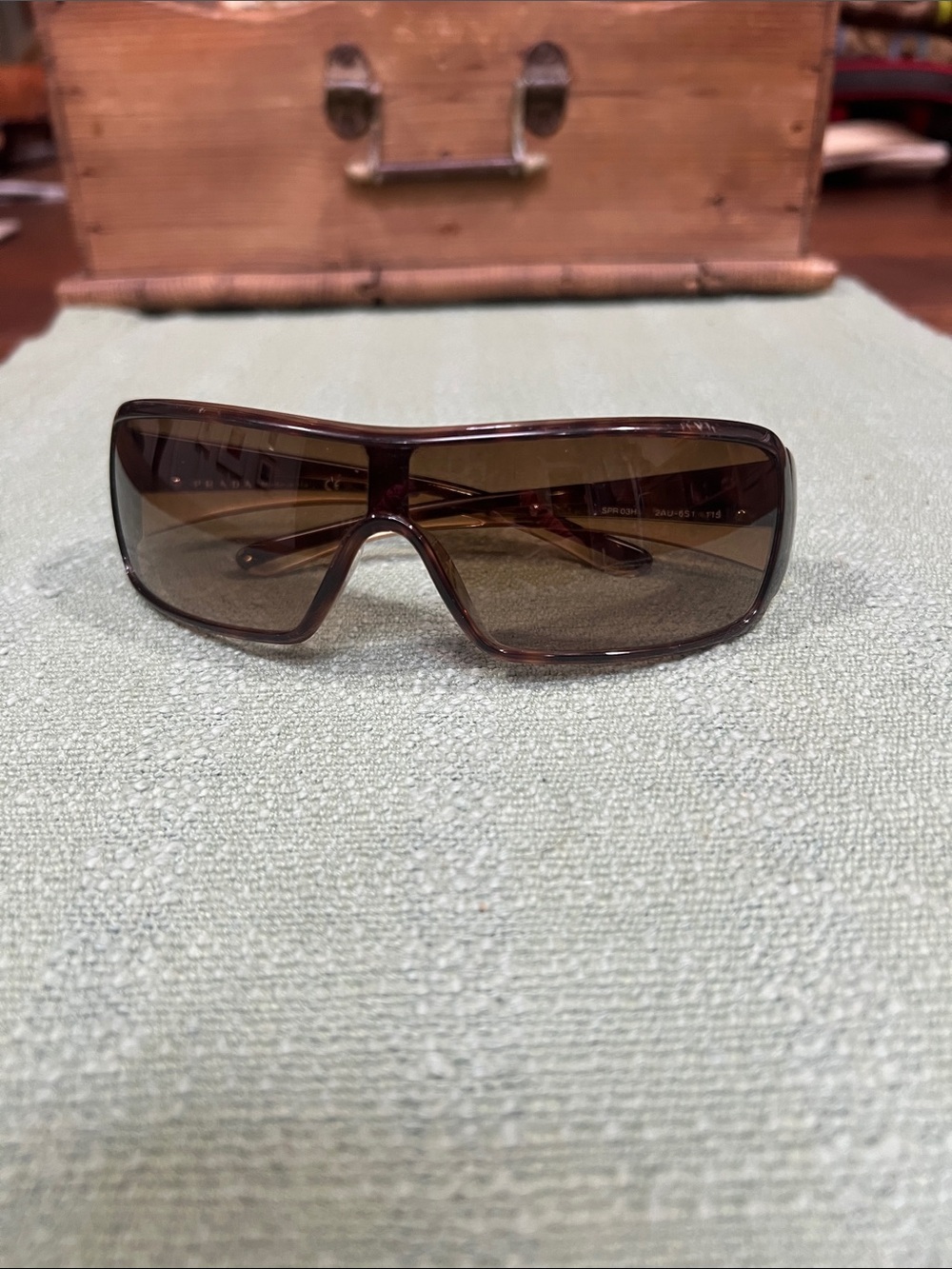 Prada SPR 03H Shield Wrap Sunglasses